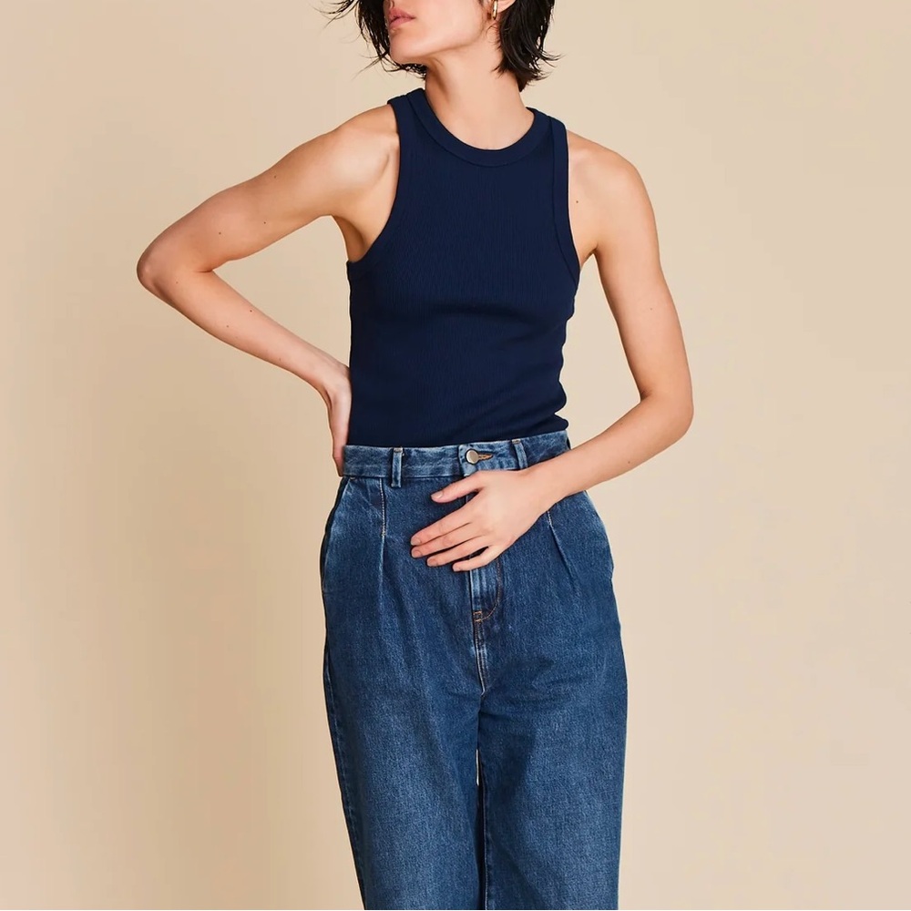 Sold Out NYC THE NOT SO BASIC TANK IN NAVY